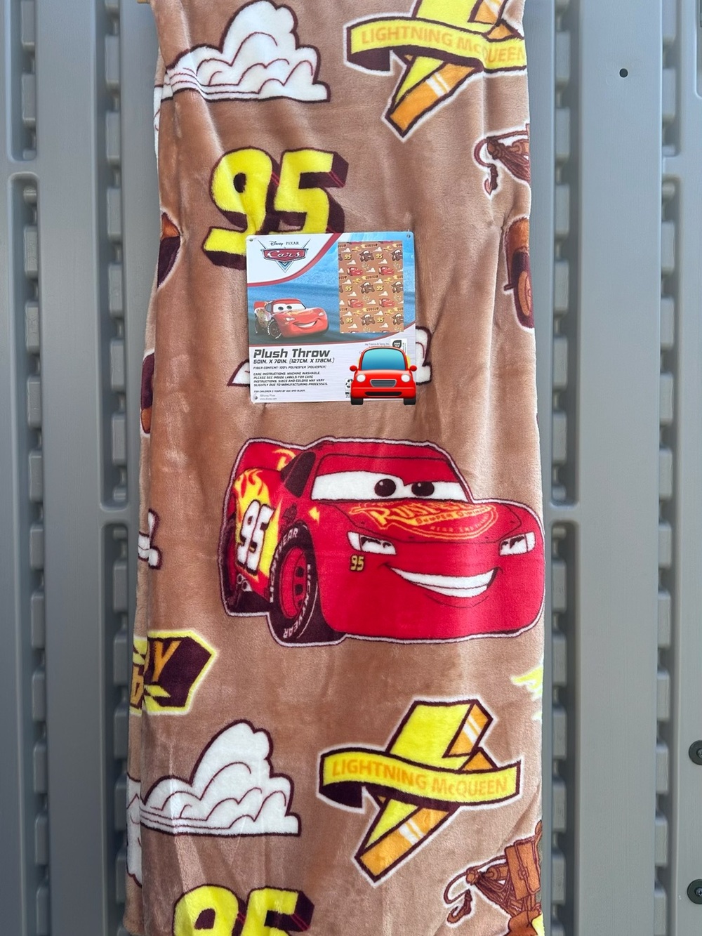 Lightning McQueen Throw Blanket